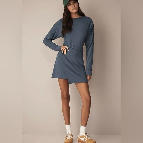 Daily Practice Anthropologie Long Sleeve Asymmetrical Dress size XL - Picture 1 of 15